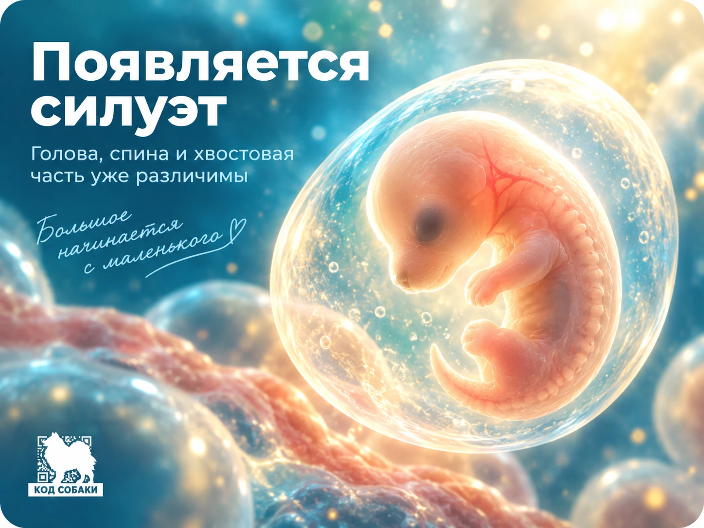 Иллюстрация 2 к материалу «Когда будущий щенок начинает становиться похожим на собаку»