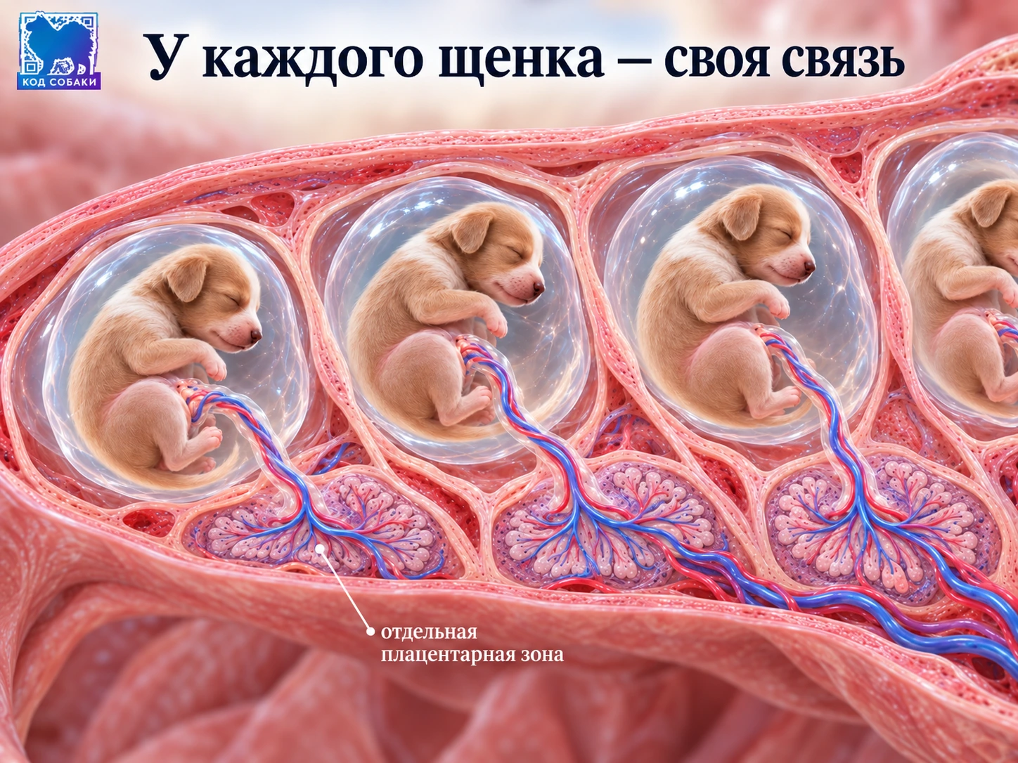 Иллюстрация 7 к материалу «Как работает плацента и почему без неё развитие щенка невозможно»