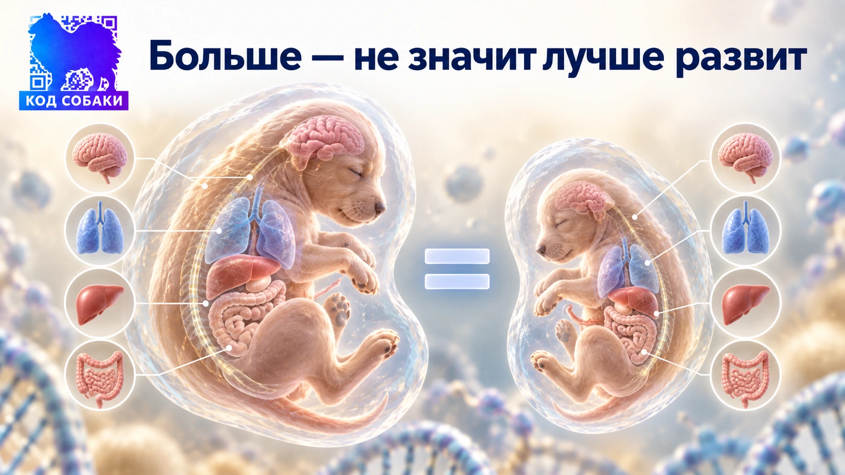 Иллюстрация 4 к материалу «Почему щенки одного помёта получаются разными»